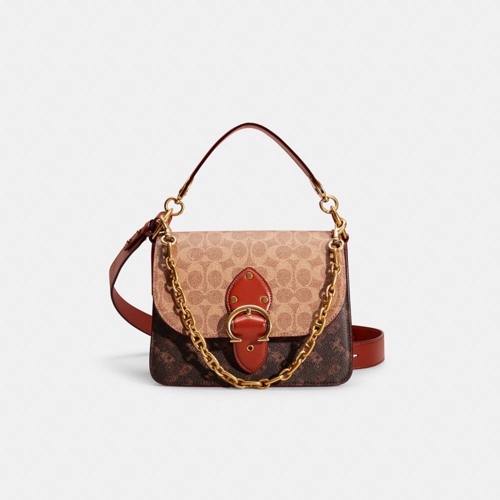 Tabby Chain Clutch Crossbody - Coach - Tan Rust - Canva