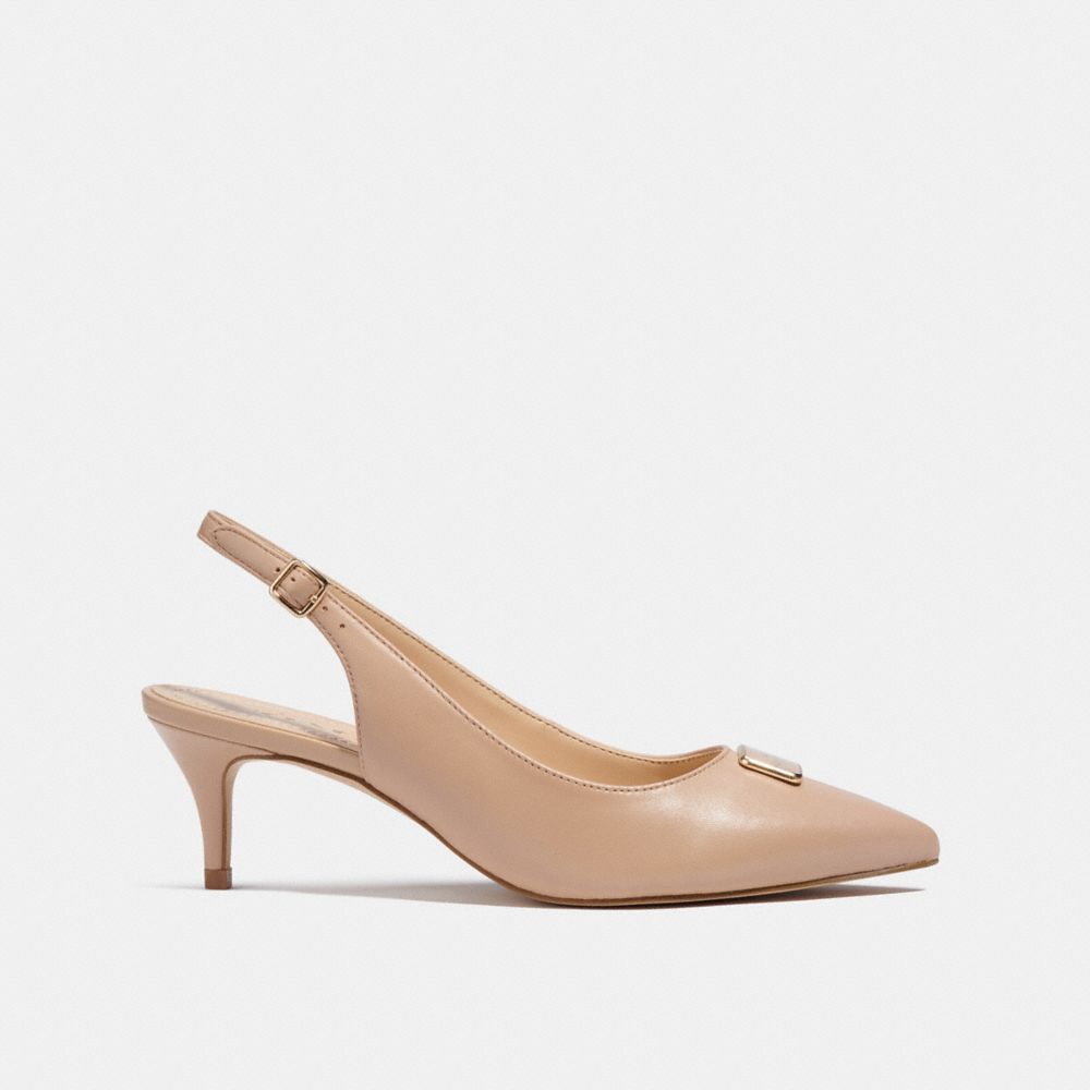 Coach on sale nude heels