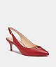 COACH®,JILLIAN SLINGBACK,Leather,1941 Red,Front View