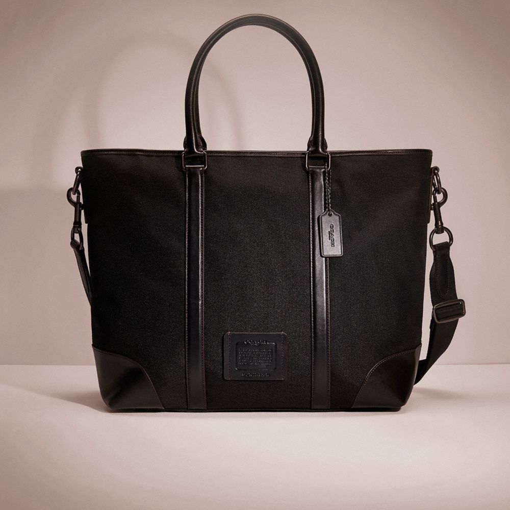 Coach Men s Restored Metropolitan Tote Bag Gunmetal black black