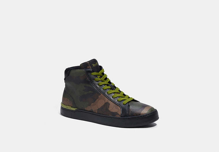 Clip High Top Sneaker In Signature Canvas With Camo Print