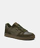COACH®,CLIP COURT SNEAKER,Olive Drab,Front View
