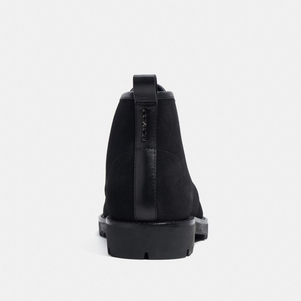 COACH®,デザート ブーツ,レザーブーツ&シューズ,ﾌﾞﾗｯｸ