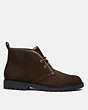 COACH®,DESERT BOOT,Suede,Olive Drab,Angle View