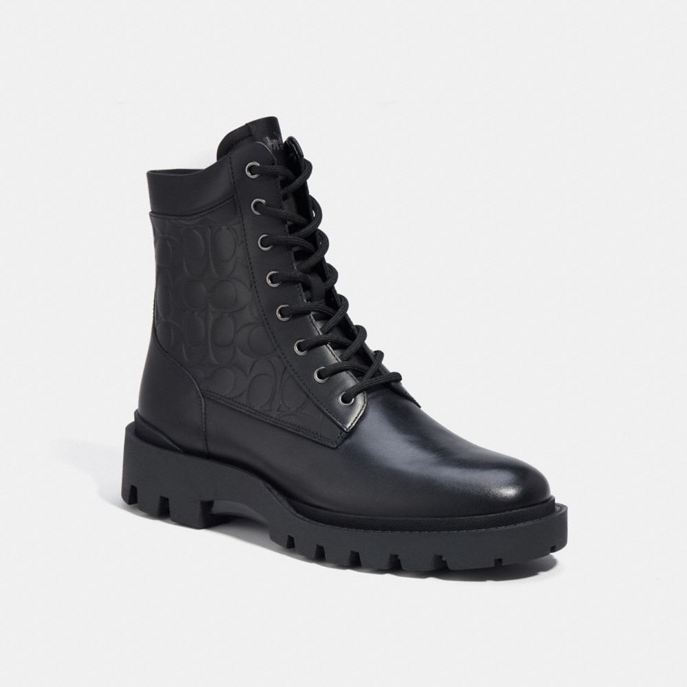 COACH®,CITYSOLE BOOT,Black,Front View