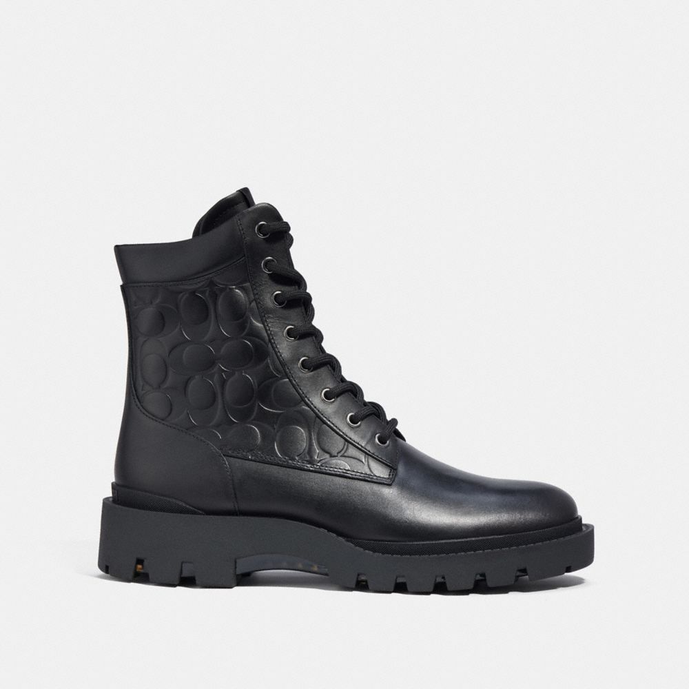 COACH®,CITYSOLE BOOT,Black,Angle View