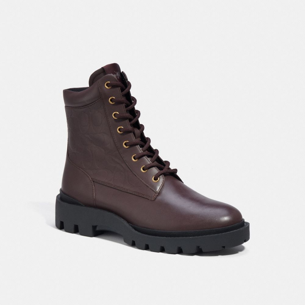 COACH®,CITYSOLE BOOT,Oxblood,Front View