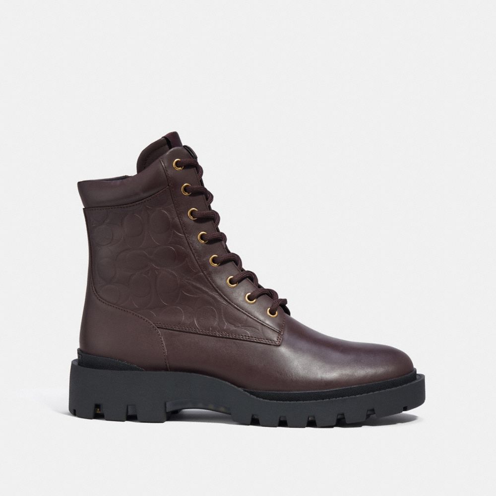 COACH®,CITYSOLE BOOT,Oxblood,Angle View