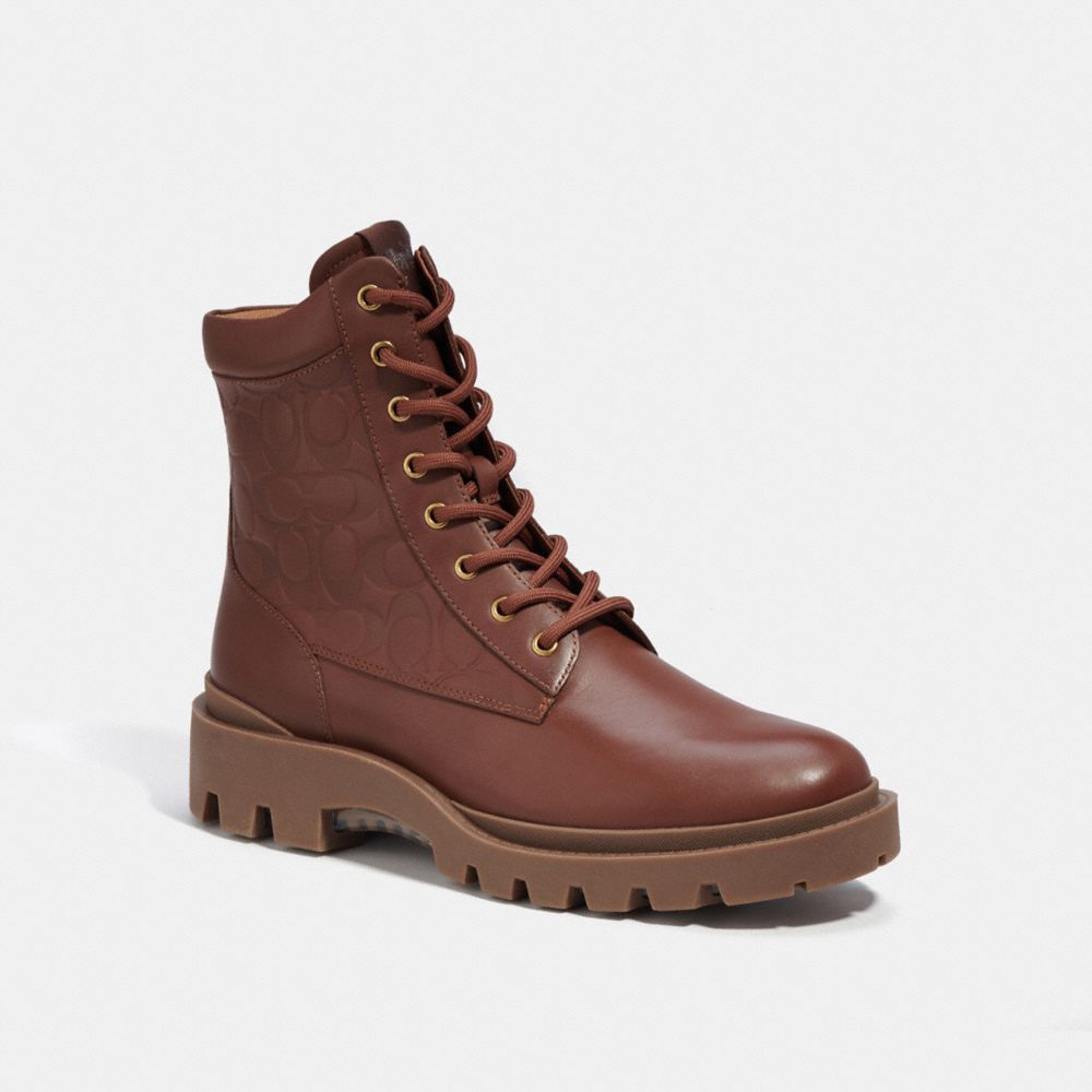 COACH®,BOTTES CITYSOLE,Cuir,Brun,Front View