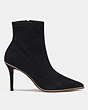 COACH®,WESTON BOOTIE,Leather,Black,Angle View
