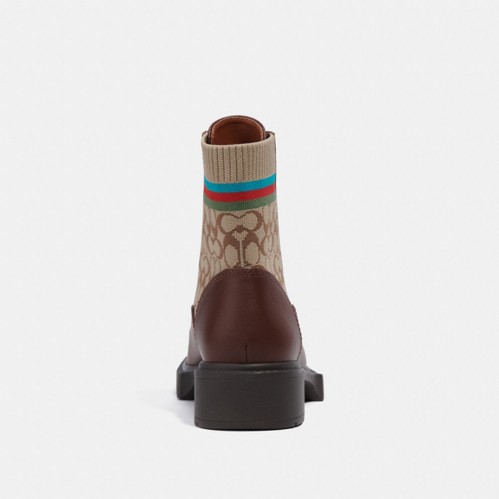 COACH®,Livia Bootie In Signature Knit,,Alternate View