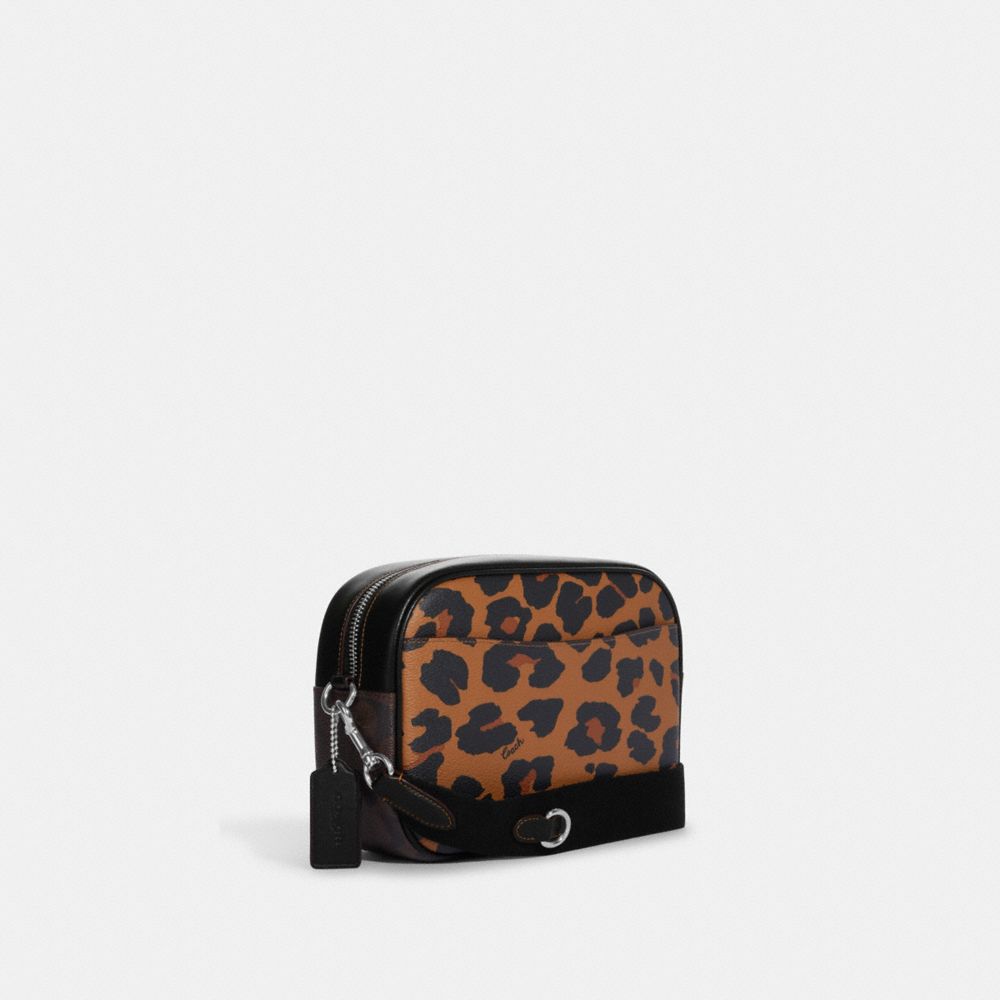 COACH®  Jamie Camera Bag With Signature Canvas And Leopard Print