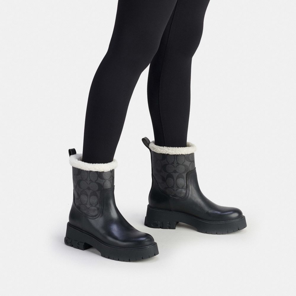 COACH®,Raina Boot In Signature Jacquard,,Detail View