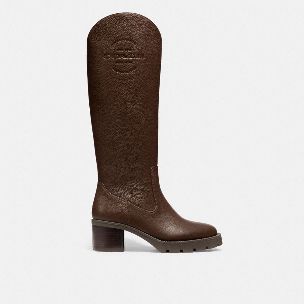 COACH®,CIARA BOOT,Walnut Brown,Angle View