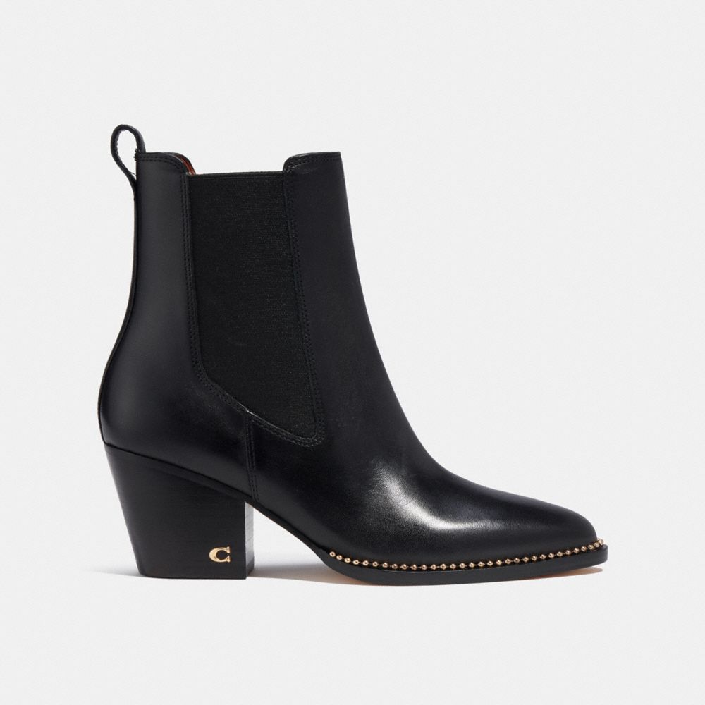 COACH®,PIERCE BOOTIE,Black,Angle View