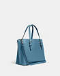 COACH®,MOLLIE TOTE 25,Large,Silver/Pacific Blue,Angle View
