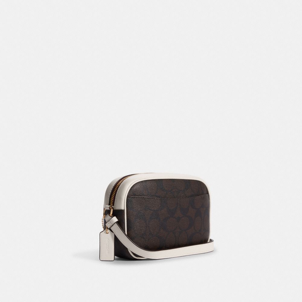 COACH®  Mini Camera Bag With Signature Coated Canvas Detail