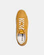 COACH®,LOWLINE LOW TOP SNEAKER,Leather,Flax,Inside View,Top View