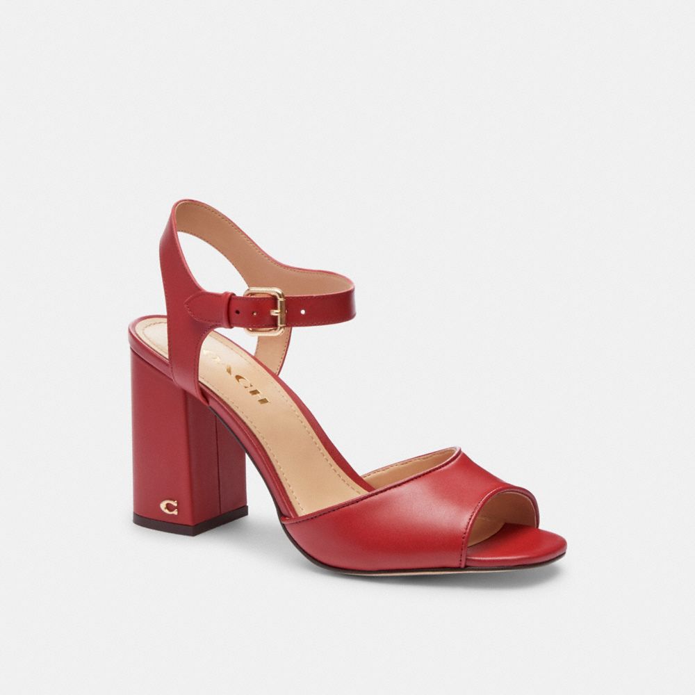 COACH®,MARLA SANDAL,1941 Red,Front View