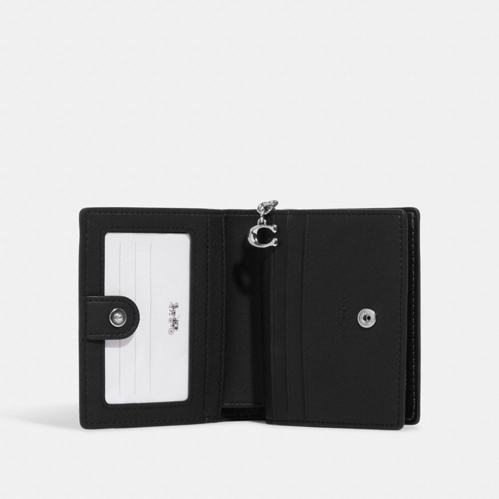 Snap Wallet With Tartan Plaid Print