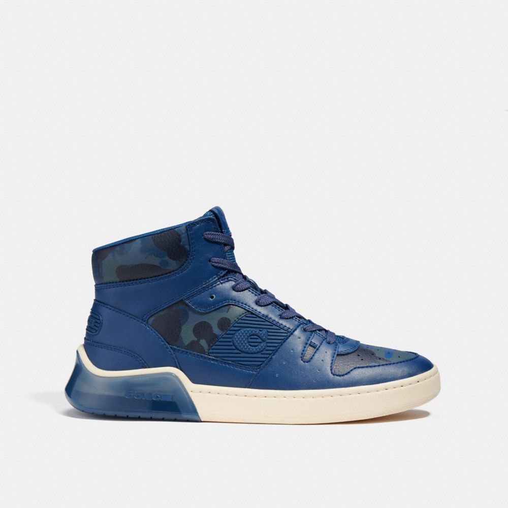 COACH®  Clip High Top Sneaker In Signature Canvas With Camo Print