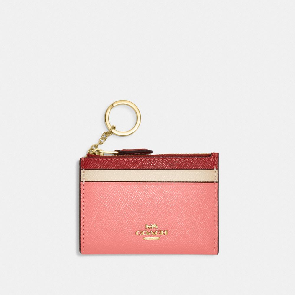 Coach Outlet Mini Skinny Id Case In Signature Canvas In Multi