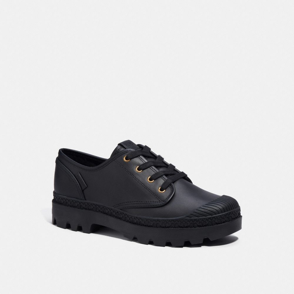 COACH®,TROOPER LOW TOP BOOT,Black,Front View