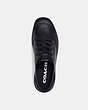 COACH®,TROOPER LOW TOP BOOT,Leather,Black,Inside View,Top View