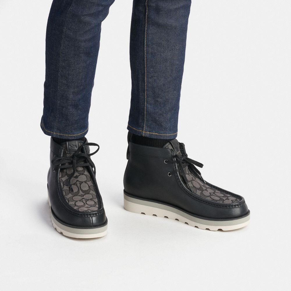 COACH®: Chukka Boot In Signature Jacquard