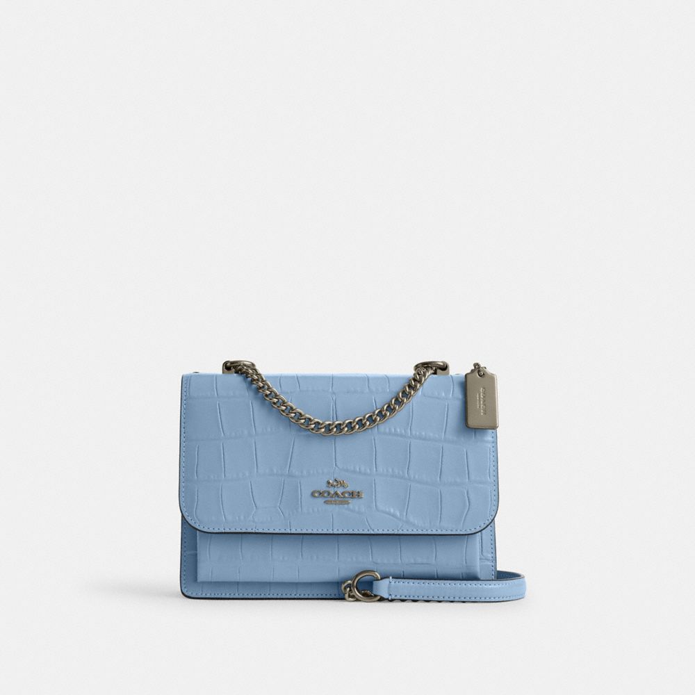 Light blue coach crossbody hot sale