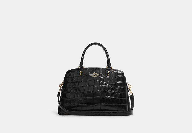 COACH®,LILLIE CARRYALL,Large,Gold/Black,Front View