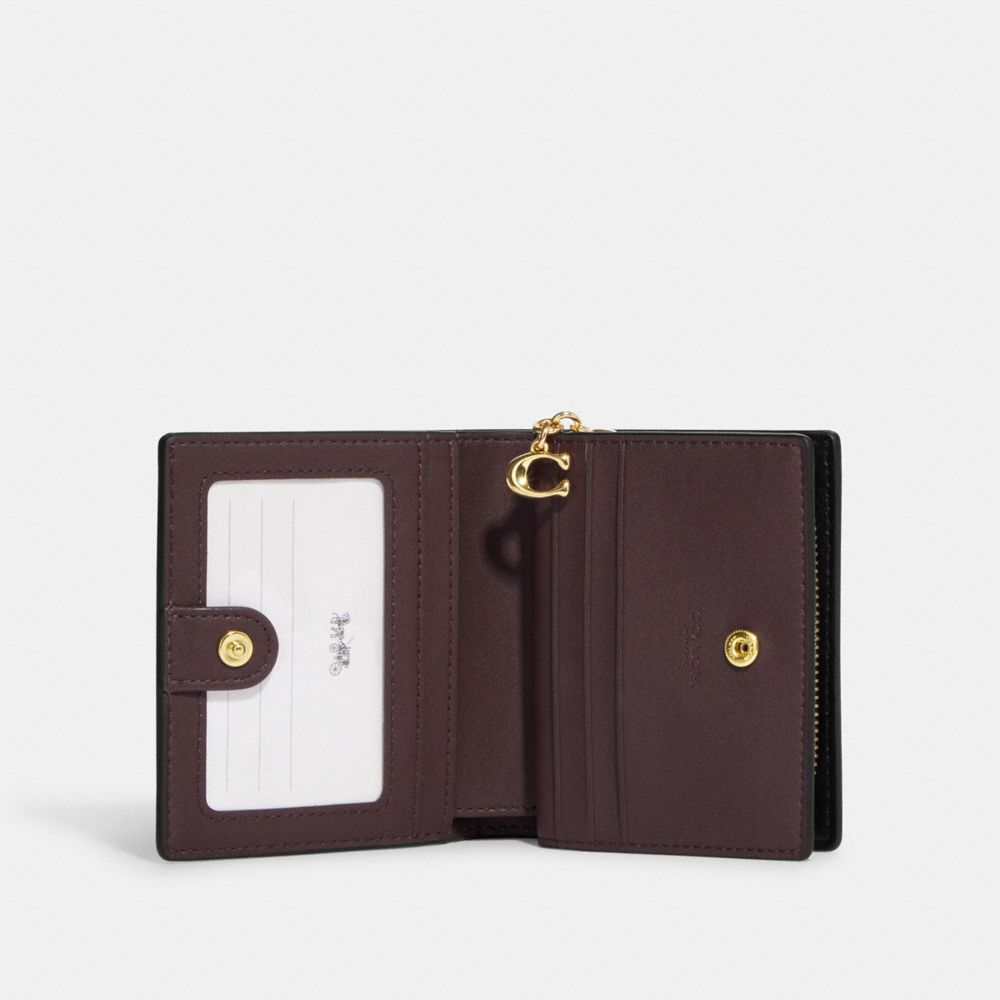 Snap Wallet In Signature Canvas With Fairytale Rose Print