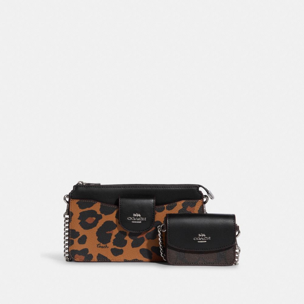 Coach Bandit Leopard Print Shoulder Crossbody Bag