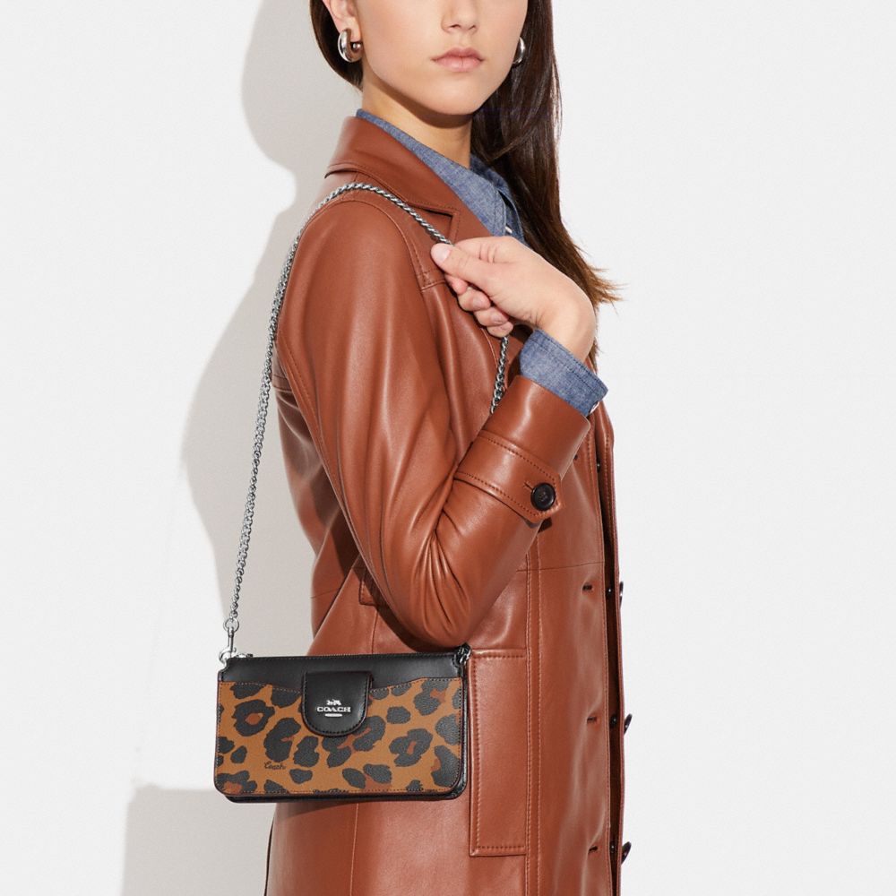 Coach Leopard Print Cassie Crossbody 19, Leopard Multi