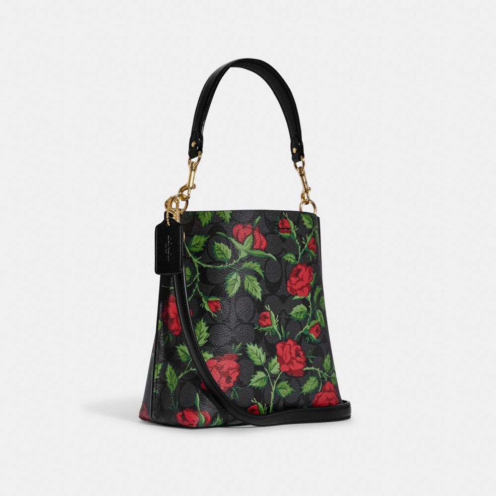 Coach rose 2024 print purse