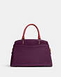 COACH®,LILLIE CARRYALL IN COLORBLOCK,Crossgrain Leather,Large,Im/Boysenberry Multi,Back View