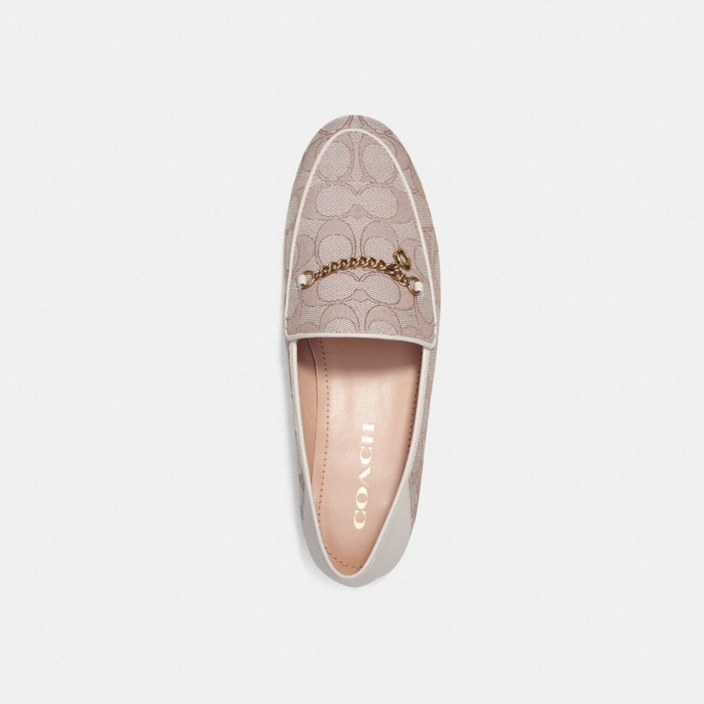 COACH®,Hanna Loafer In Signature Jacquard,,Inside View,Top View