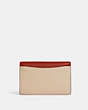 COACH®,KLEO WALLET IN COLORBLOCK,Refined Pebble Leather,Mini,Im/Red Sand Multi,Back View