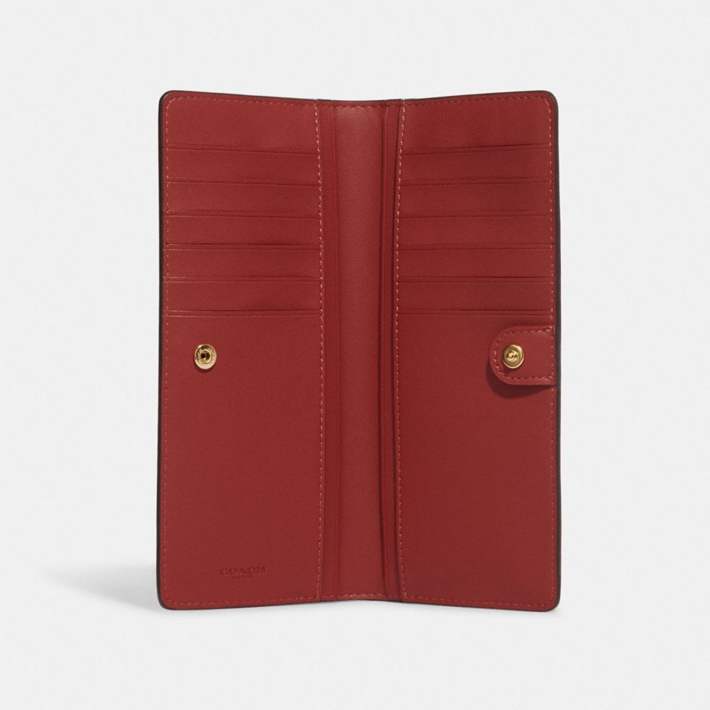 Signature Monogram Slim Canvas & Leather Billfold Wallet