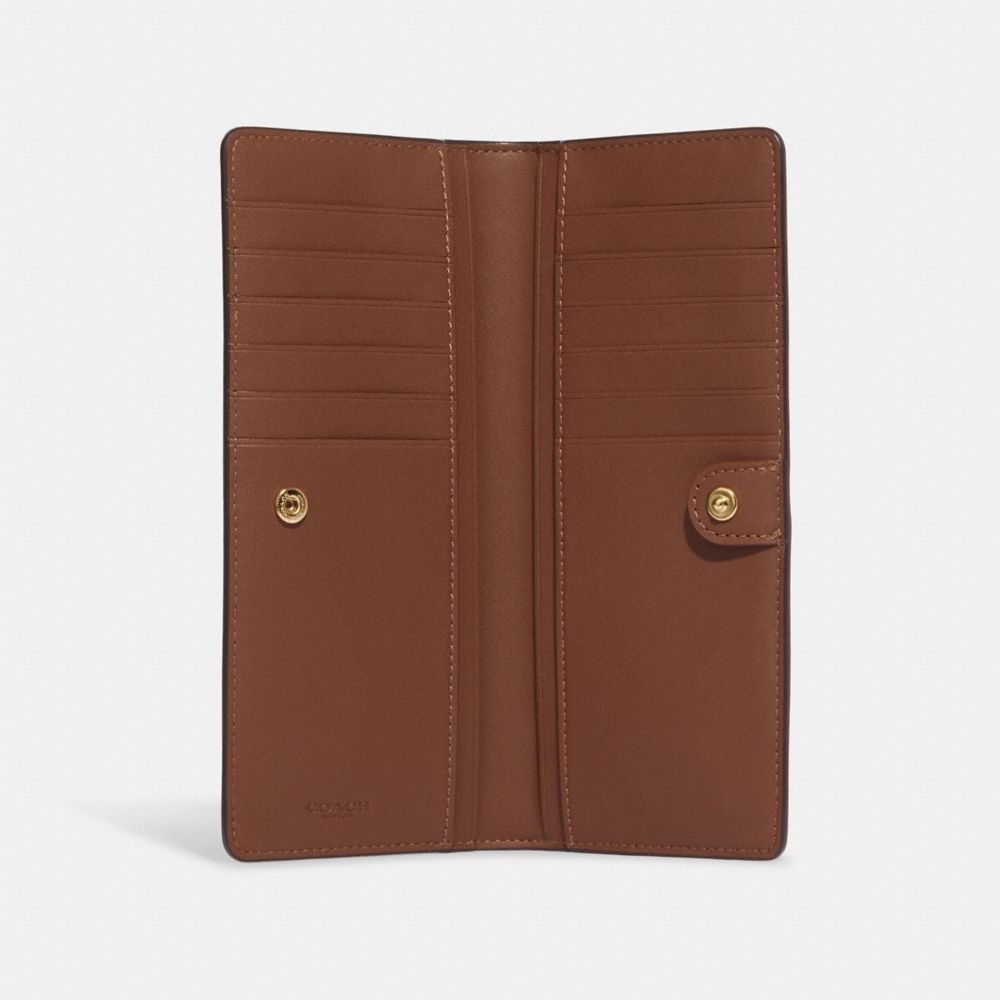 Slim Wallet In Signature Canvas With Hedgehog Print