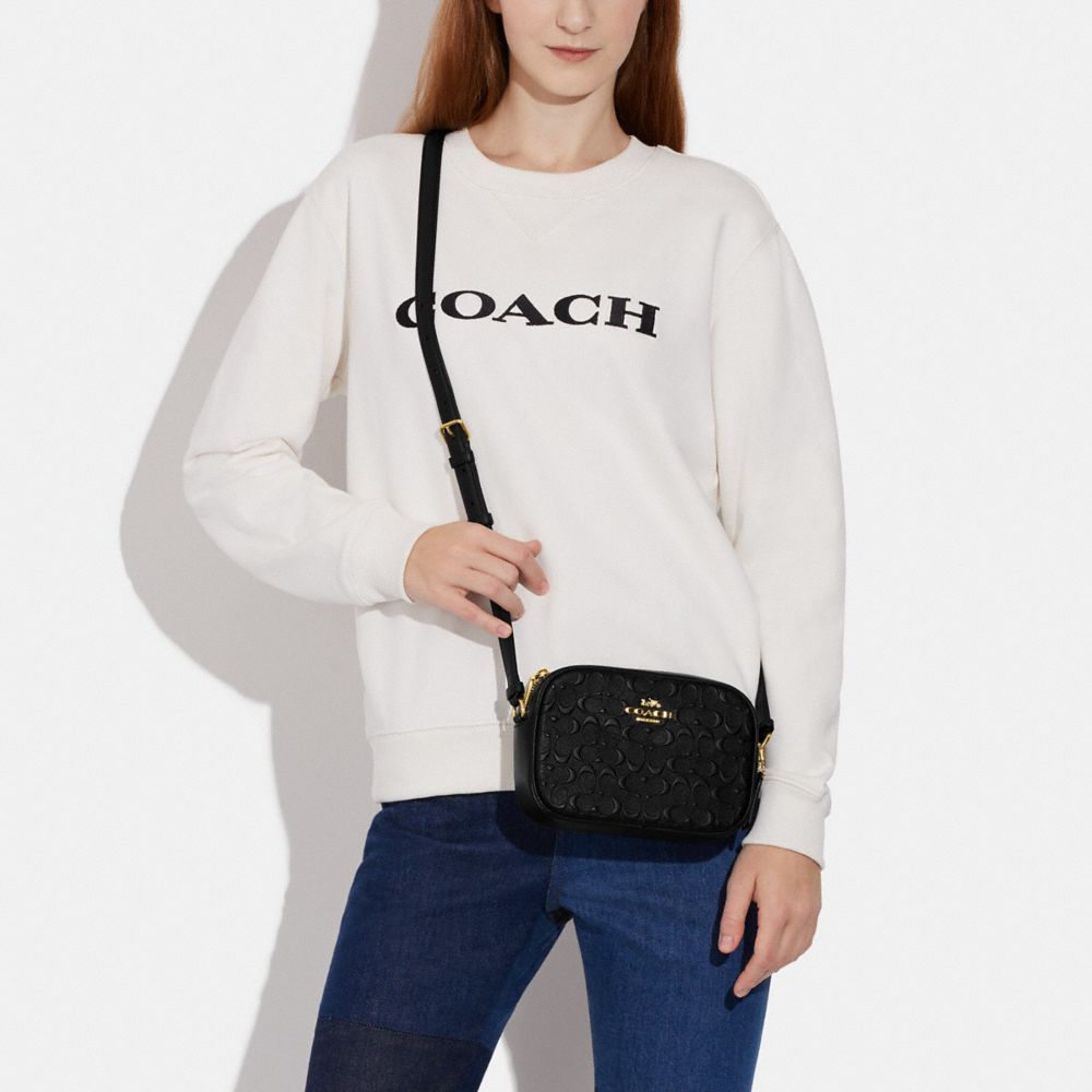 新品】COACH ミニ ジェイミー カメラバッグ シグネチャー ブラウン-