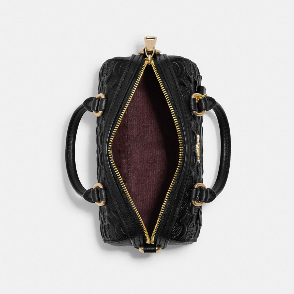 Coach Mini Rowan Leather Crossbody Bag In Black – Pickposh Original