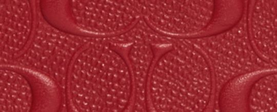 COACH Mini Rowan 1941 Red Embossed Logo Leather Crossbody Handbag – AUMI 4