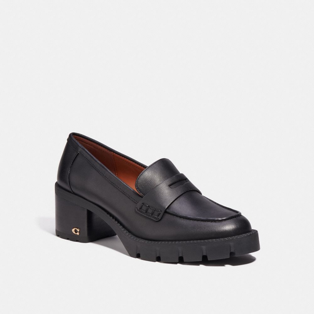 COACH®,COLLEEN LOAFER,Black,Front View