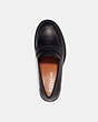 COACH®,COLLEEN LOAFER,Leather,Black,Inside View,Top View