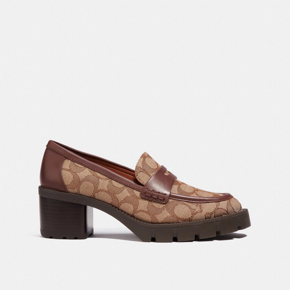 COACH® | Colleen Loafer In Signature Jacquard