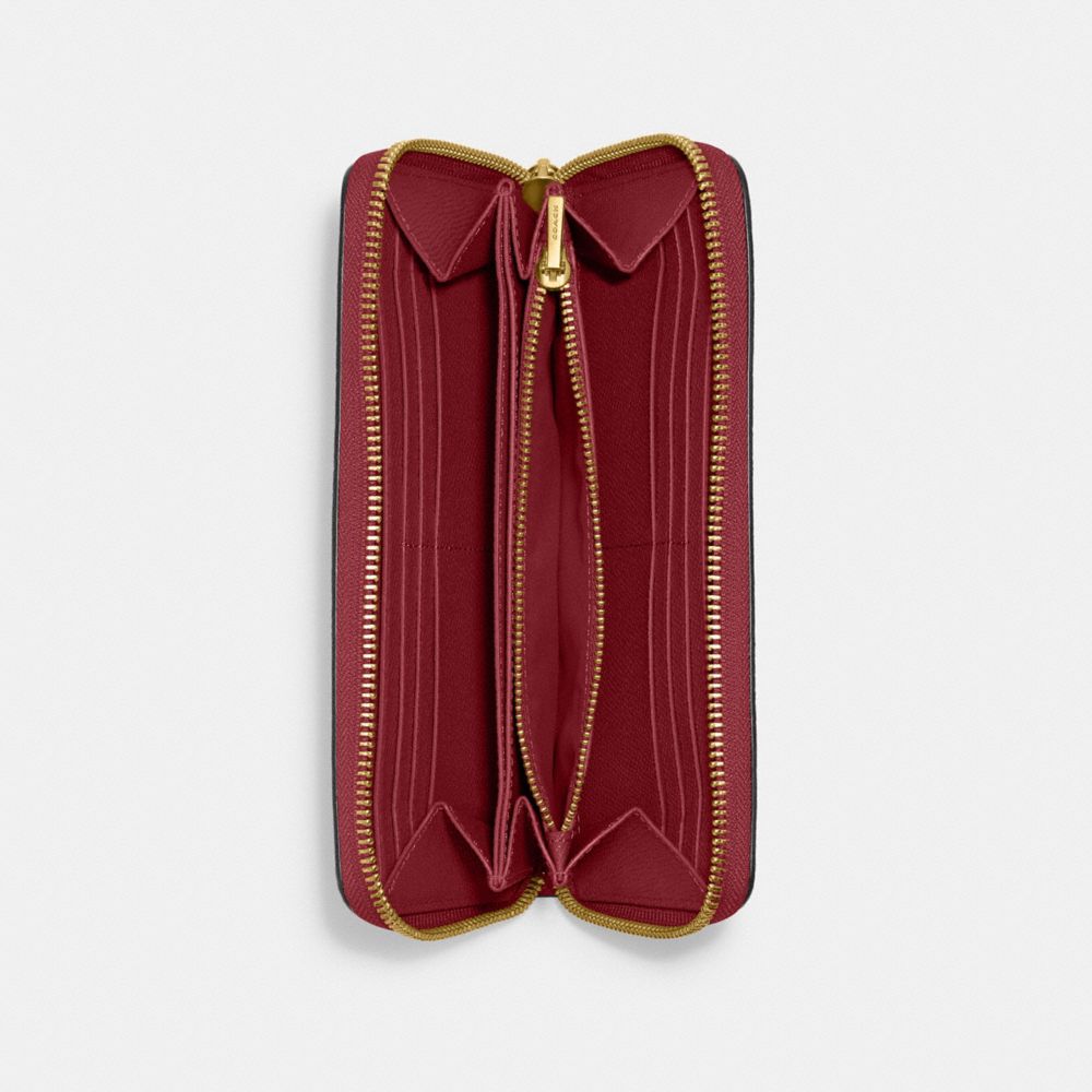 Accordion Zip Wallet, Nutmeg