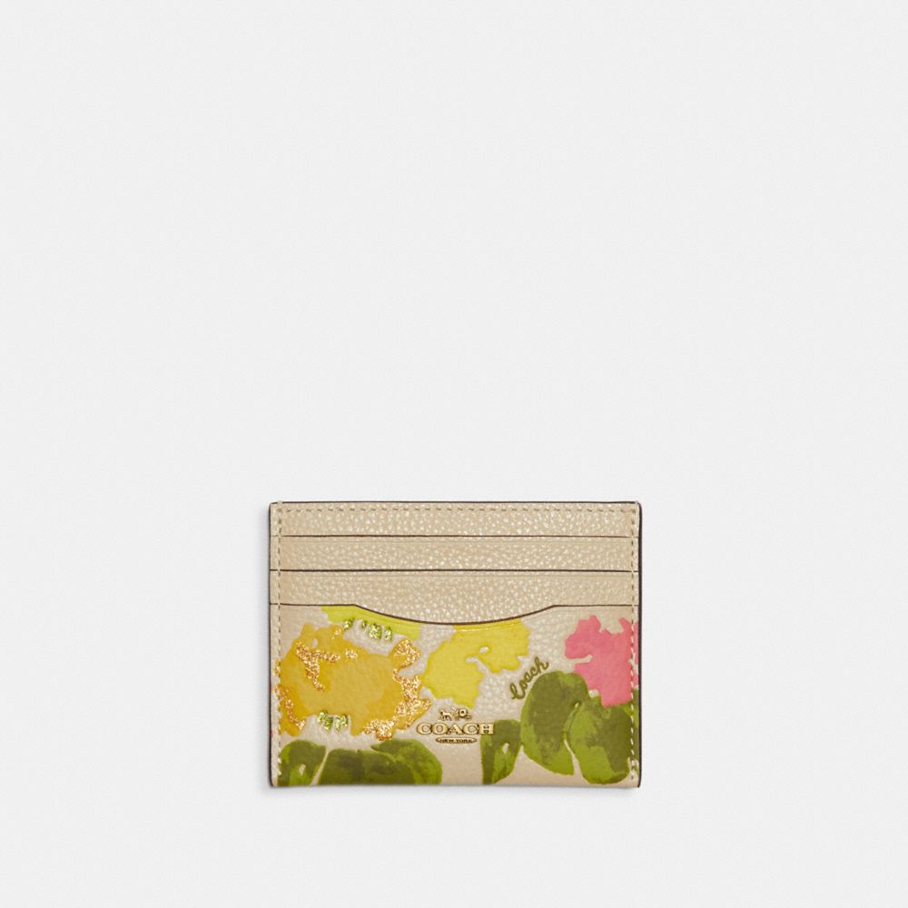 COACH® | Card Case With Floral Print