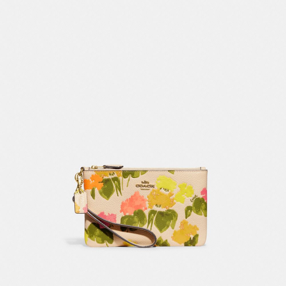 COACH®  Small Wristlet With Floral Print