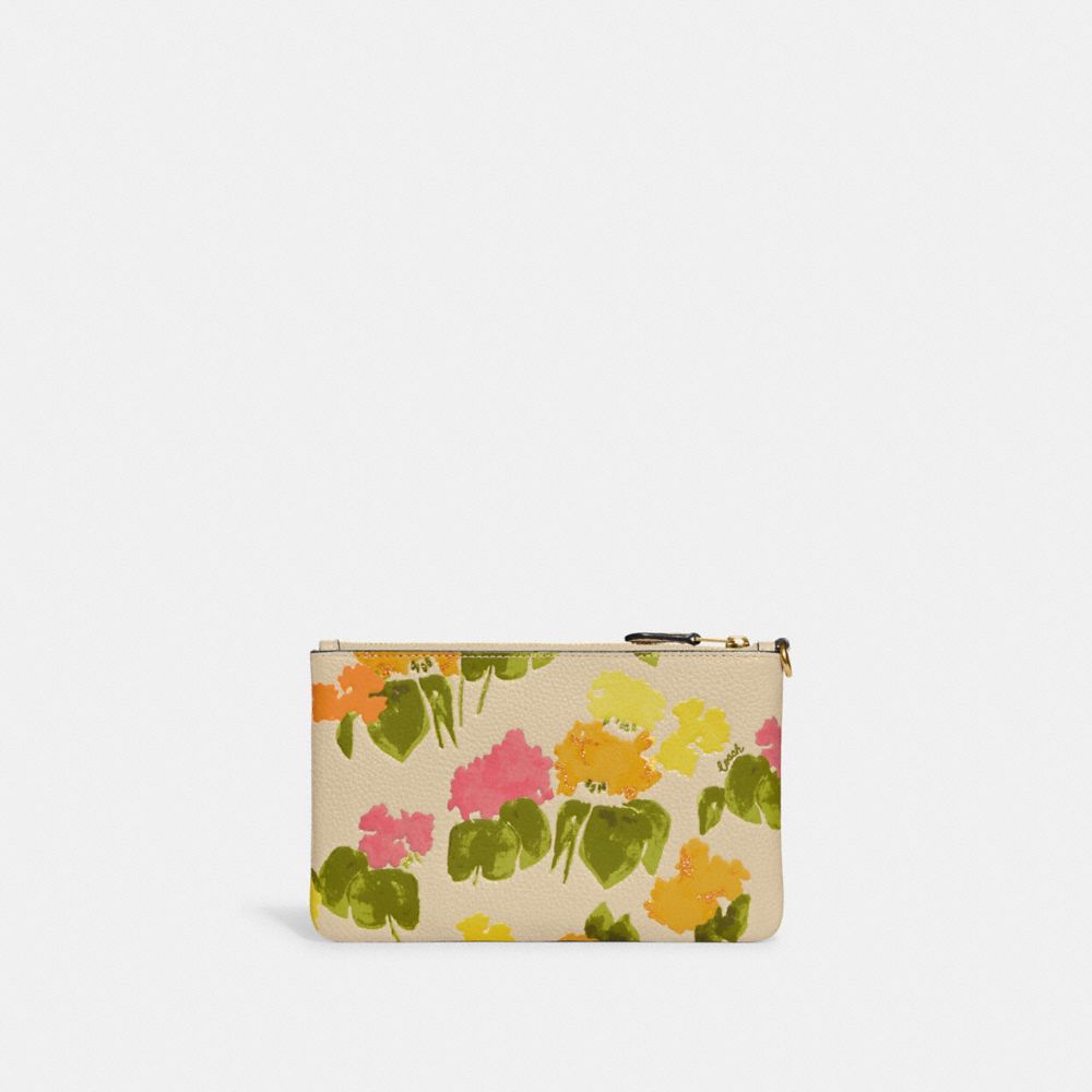 COACH®  Small Wristlet With Floral Embroidery